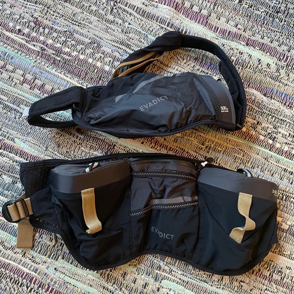 EVADICT Trail Running Hydration Belt Bundle - 2 Belts
